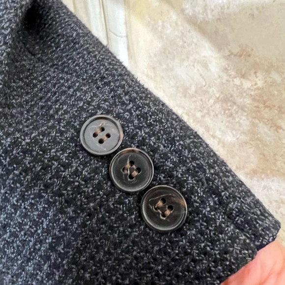 HART SCHAFFNER & MARX MENS 100% PURE WOOL BLAZER BLACK AND GRAY HOUNDSTO… - Picture 5 of 9